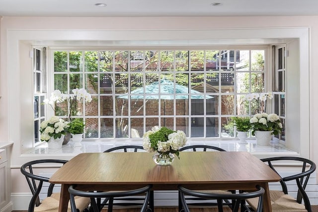 sunroom / solarium with plenty of natural light