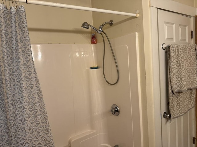 bathroom with walk in shower