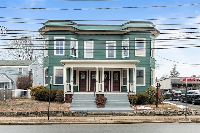 view of front of home with a porch