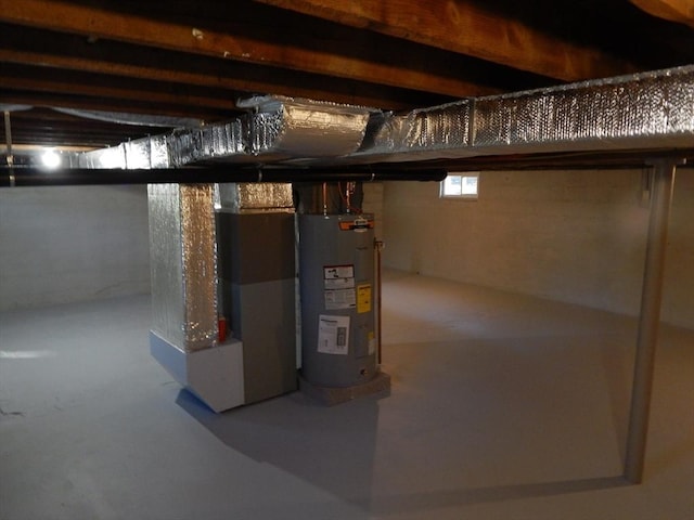 55 Elm St, Hatfield, MA 01038 - basement featuring electric water heater