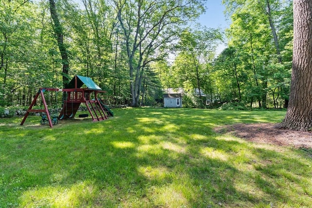 206 Cordaville Rd, Southborough, MA 01772 - view of grassy yard featuring a playground