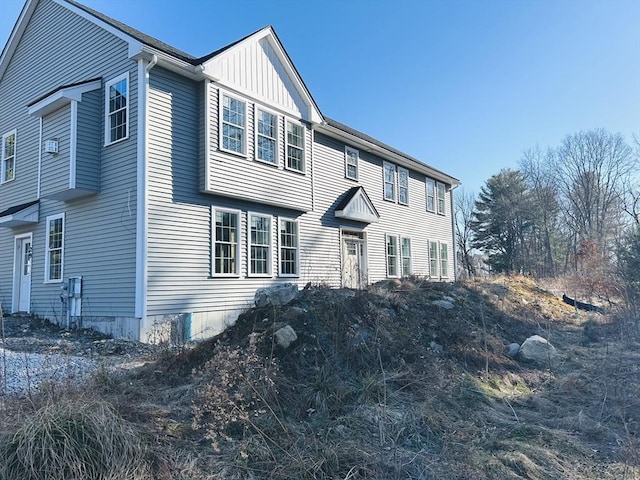 view of front of house with board and batten siding