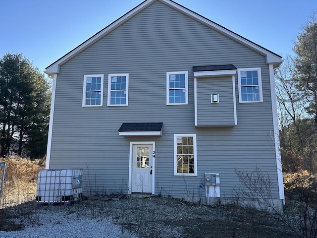 view of rear view of property