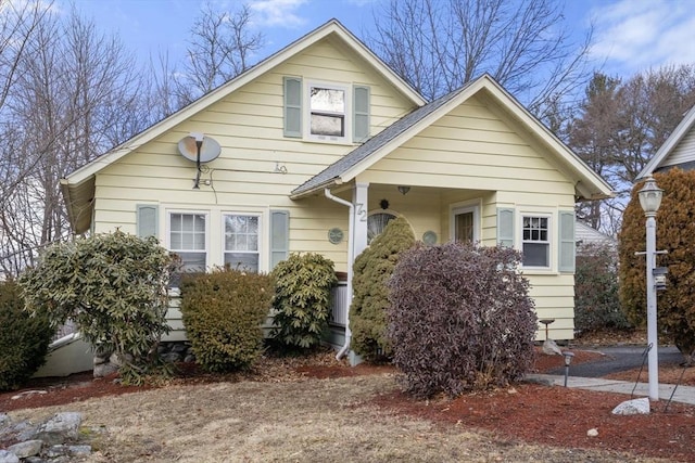 view of bungalow-style house