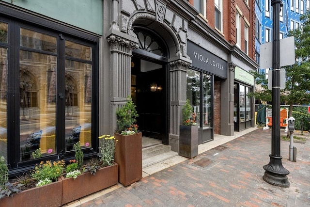 1411 Washington St Unit 4, Boston, MA 02118 - property entrance featuring brick siding