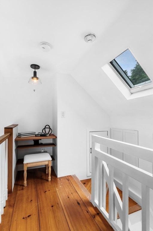 23 Turner St Unit 4, Salem, MA 01970 - additional living space featuring a skylight, vaulted ceiling, and wood finished floors
