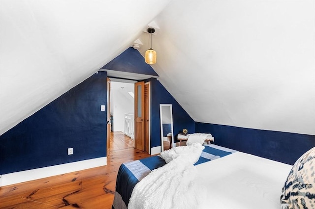 23 Turner St Unit 4, Salem, MA 01970 - bedroom featuring wood finished floors and lofted ceiling