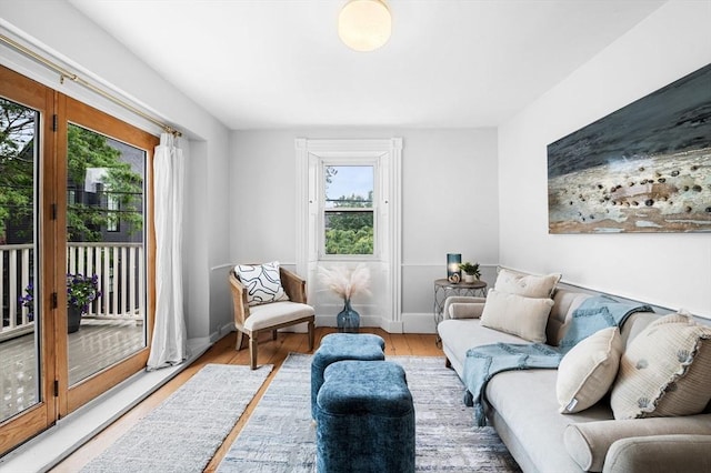 23 Turner St Unit 4, Salem, MA 01970 - living room featuring healthy amount of natural light and wood finished floors
