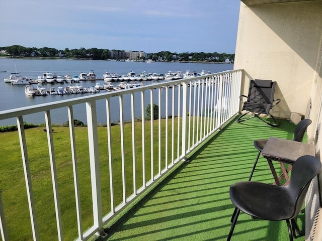 200 Cove Way Unit 607, Quincy, MA 02169 - balcony with a water view