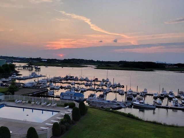 200 Cove Way Unit 607, Quincy, MA 02169 - water view with numerous boat docks