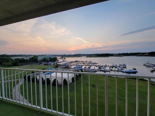 200 Cove Way Unit 607, Quincy, MA 02169 - water view featuring numerous boat docks