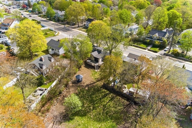drone / aerial view with a residential view