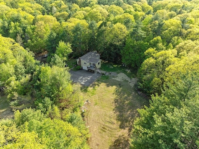 14 Mossman Rd, Westminster, MA 01473 - aerial view of property and surrounding area featuring a heavily wooded area