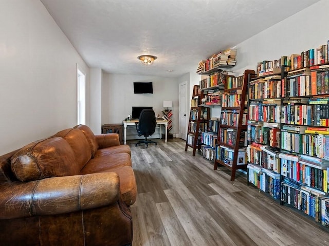 interior space featuring wood finished floors