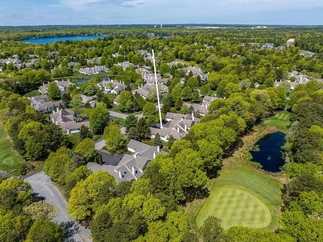 9 Longwood Rd Unit 239, Mashpee, MA 02649 - aerial view of residential area with a large body of water and a local golf course