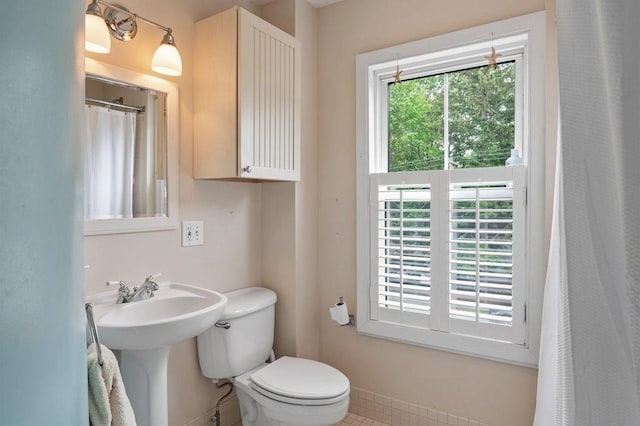 30 Oakland St Unit 2, Newburyport, MA 01950 - bathroom with toilet and tile patterned flooring