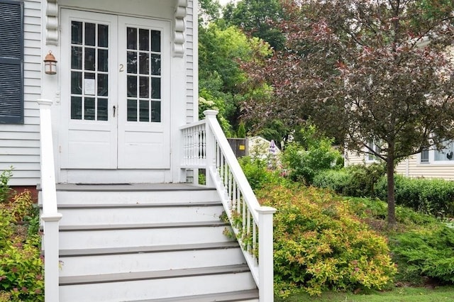30 Oakland St Unit 2, Newburyport, MA 01950 - view of exterior entry with french doors