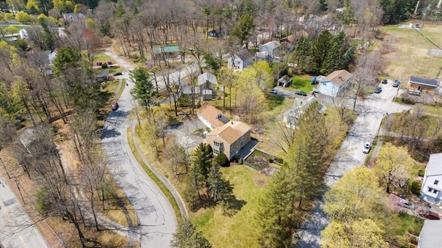 bird's eye view with a residential view
