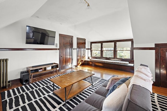 9 Prospect St, Winchester, MA 01890 - living room with lofted ceiling and wood finished floors