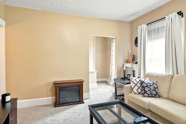 52 Harvard St, Chicopee, MA 01020 - living area featuring carpet flooring and baseboards