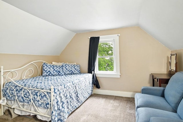 52 Harvard St, Chicopee, MA 01020 - carpeted bedroom with vaulted ceiling and baseboards