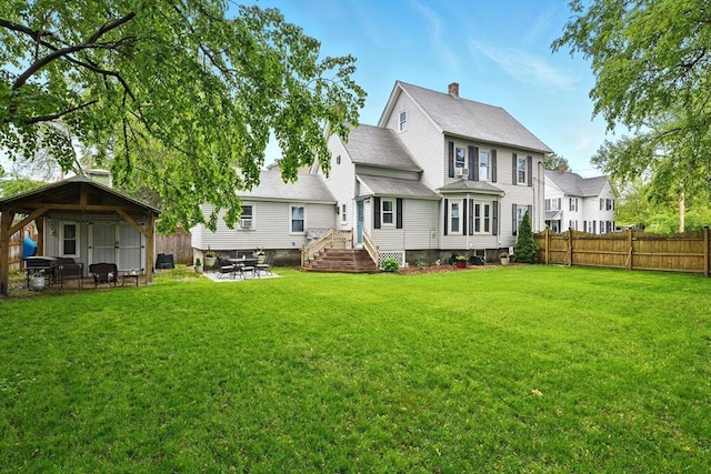 52 Harvard St, Chicopee, MA 01020 - rear view of property featuring a gazebo