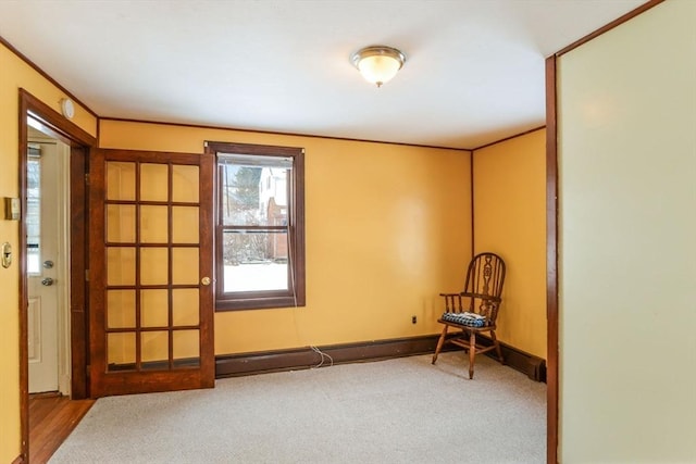 unfurnished room with carpet