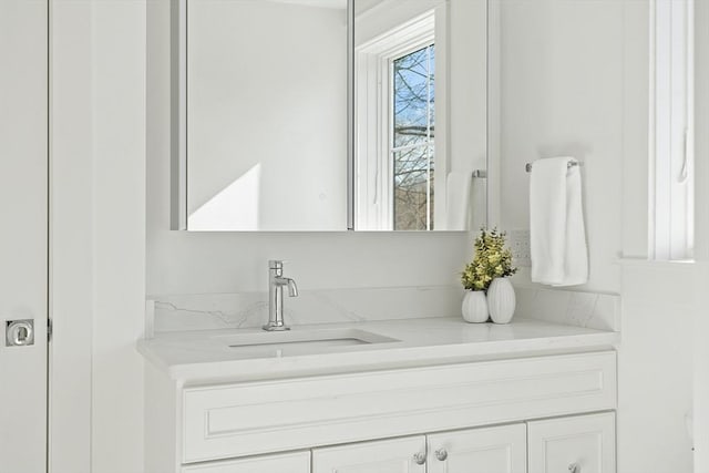 bathroom with vanity