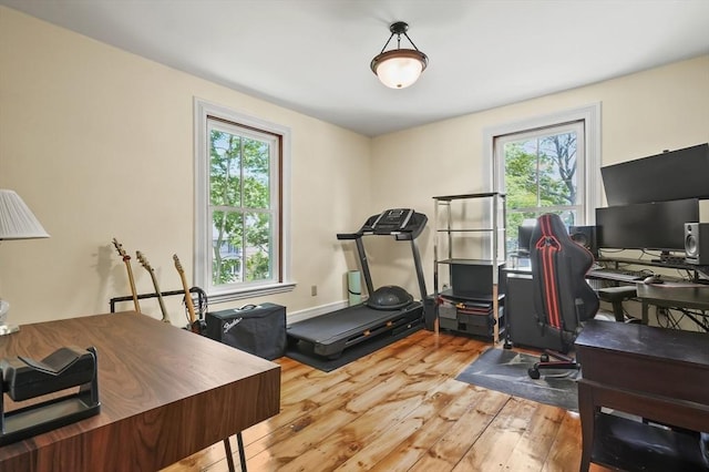 33 Grove St, Merrimac, MA 01860 - home office featuring hardwood / wood-style floors and healthy amount of natural light