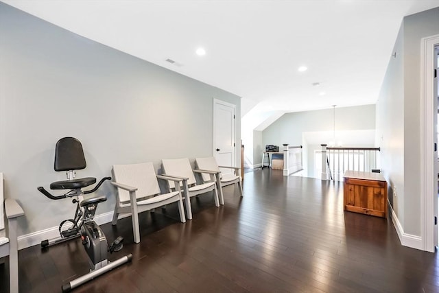 13 Birkdale Ln Unit 13, Hopkinton, MA 01748 - exercise area with wood-type flooring, baseboards, and recessed lighting