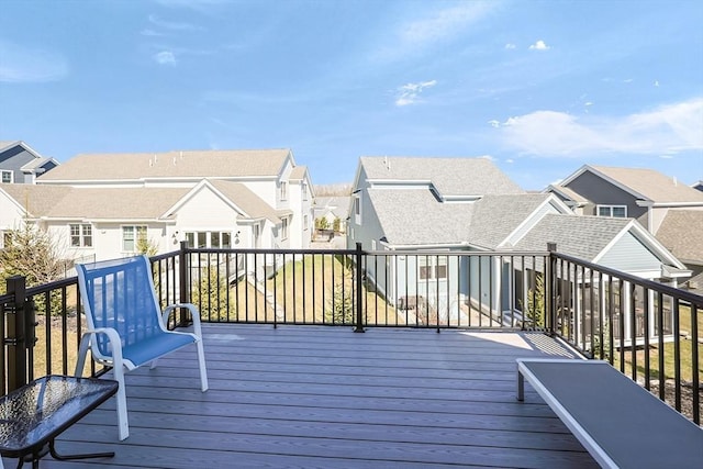 13 Birkdale Ln Unit 13, Hopkinton, MA 01748 - wooden deck with a residential view