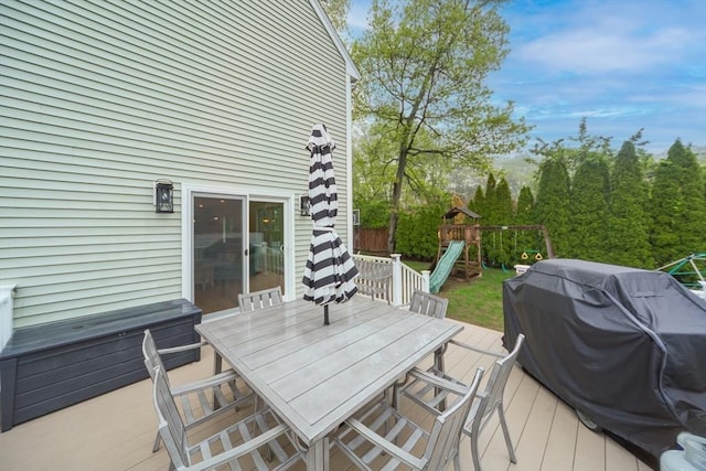 5 Lake Boon Dr, Hudson, MA 01749 - wooden deck featuring outdoor dining space and area for grilling