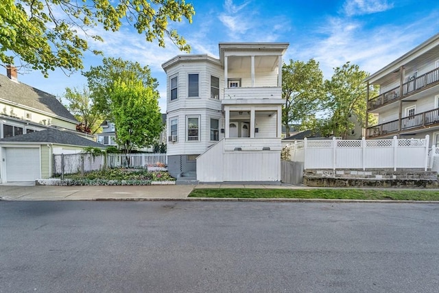 6-8 Carlton, Lynn, MA 01902 - view of front of property with a balcony and a garage