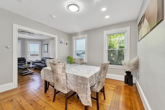 6-8 Carlton, Lynn, MA 01902 - dining space featuring light wood-style flooring and baseboards