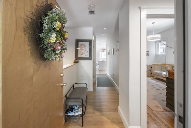 414 Sumner St Unit 1, Boston, MA 02128 - hall with wood finished floors and baseboards