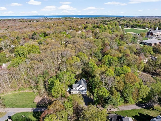 aerial view with a view of trees