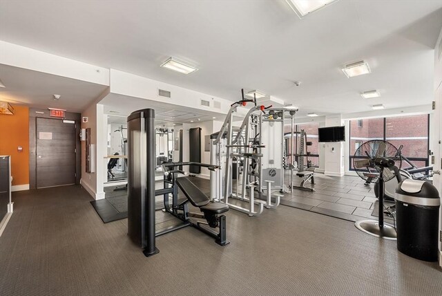 45 Province St Unit 1103, Boston, MA 02108 - workout area featuring baseboards