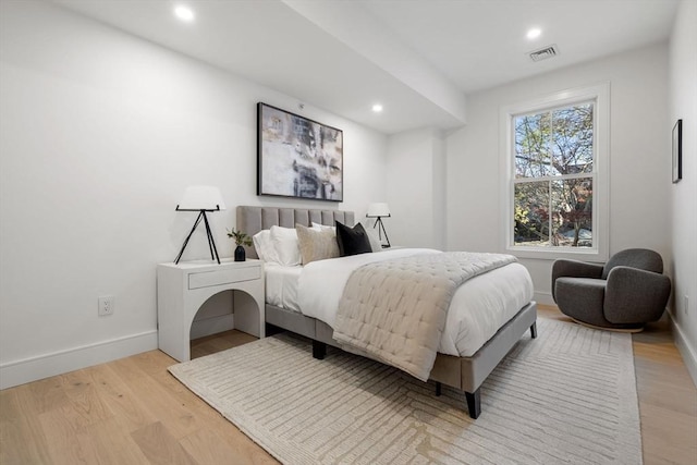44 Robeson St Unit 44B, Boston, MA 02130 - bedroom featuring light wood-type flooring, recessed lighting, and baseboards