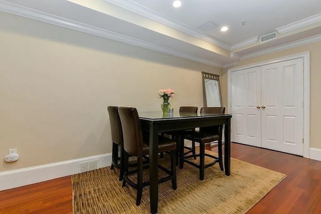 19 Bay State Rd Unit 1, Boston, MA 02215 - dining area featuring wood finished floors, ornamental molding, baseboards, and recessed lighting