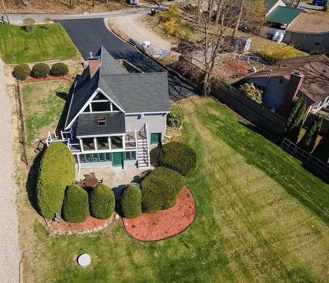 birds eye view of property