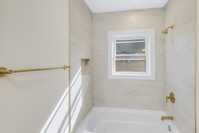 bathroom featuring shower / bathtub combination