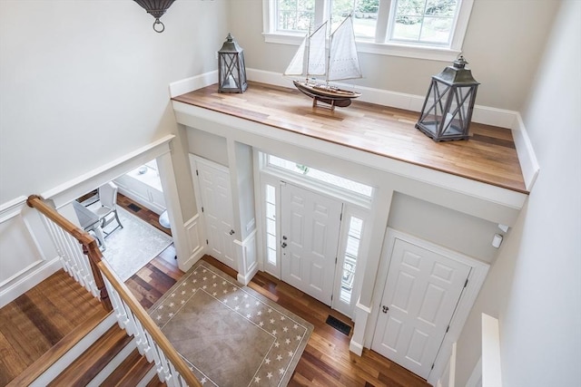 11 Teal Cir, Mashpee, MA 02649 - entrance foyer with wood finished floors and stairway