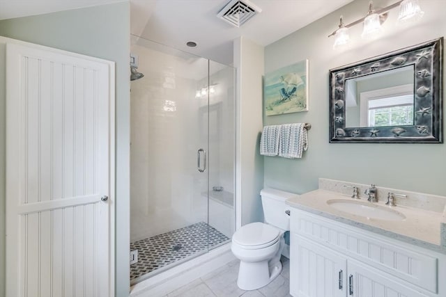 11 Teal Cir, Mashpee, MA 02649 - bathroom with a shower stall, vanity, and tile patterned floors