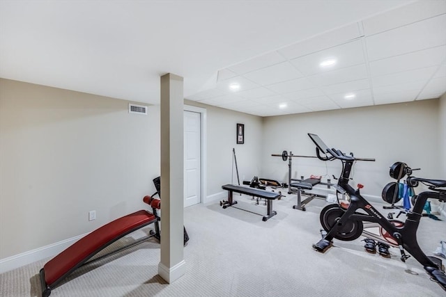 11 Teal Cir, Mashpee, MA 02649 - workout room featuring carpet flooring and recessed lighting