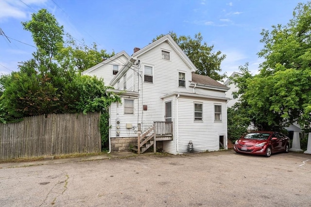 view of rear view of property