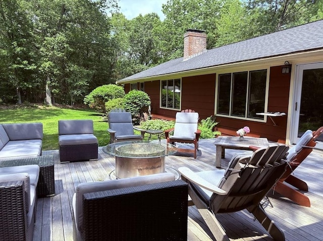 150 Sagamore St, Hamilton, MA 01982 - wooden deck with outdoor lounge area