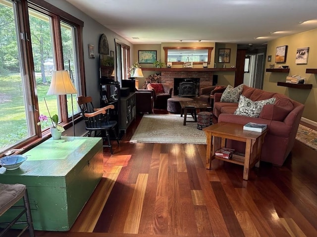 150 Sagamore St, Hamilton, MA 01982 - living area with wood finished floors and a fireplace