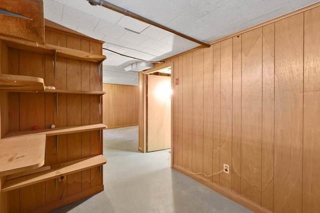 76 Regal St, Springfield, MA 01118 - finished below grade area with wooden walls