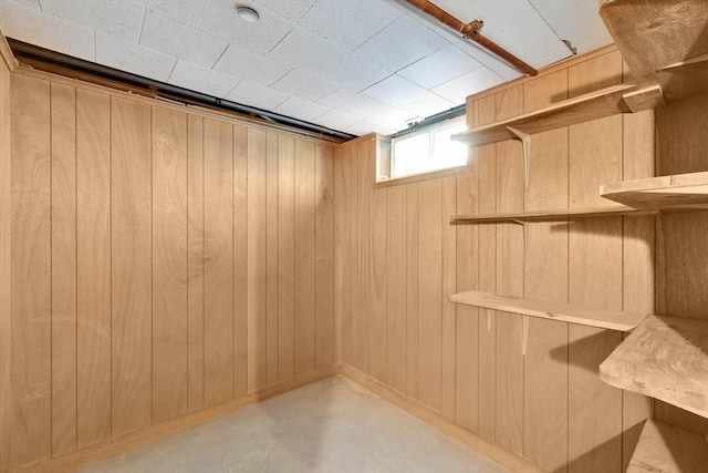 76 Regal St, Springfield, MA 01118 - below grade area with wood walls