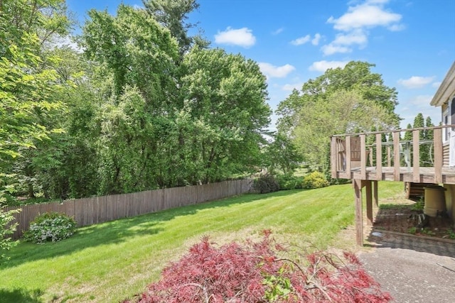 76 Regal St, Springfield, MA 01118 - view of yard with a deck